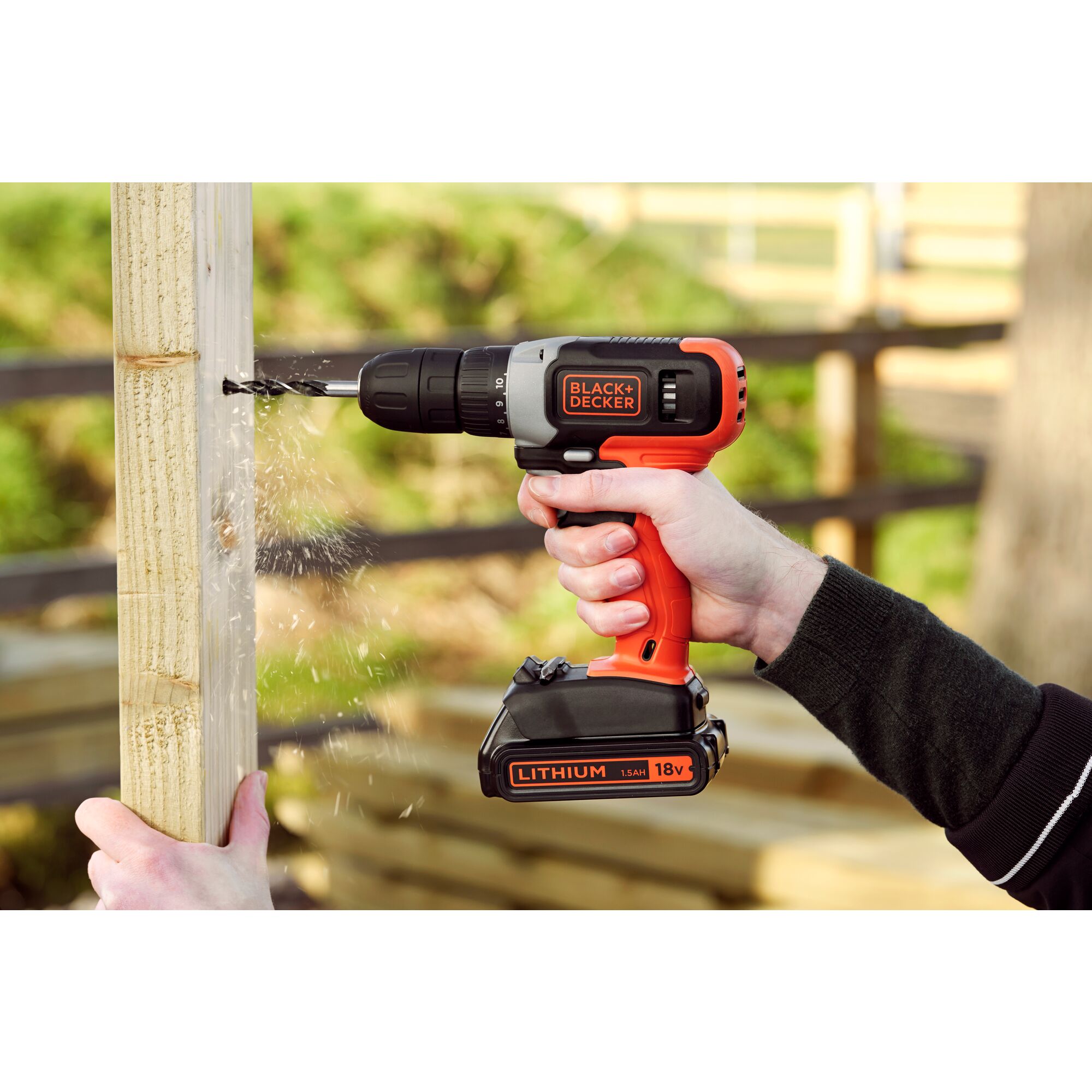 18V Cordless Drill Driver With 1.5Ah Battery 400mA Charger