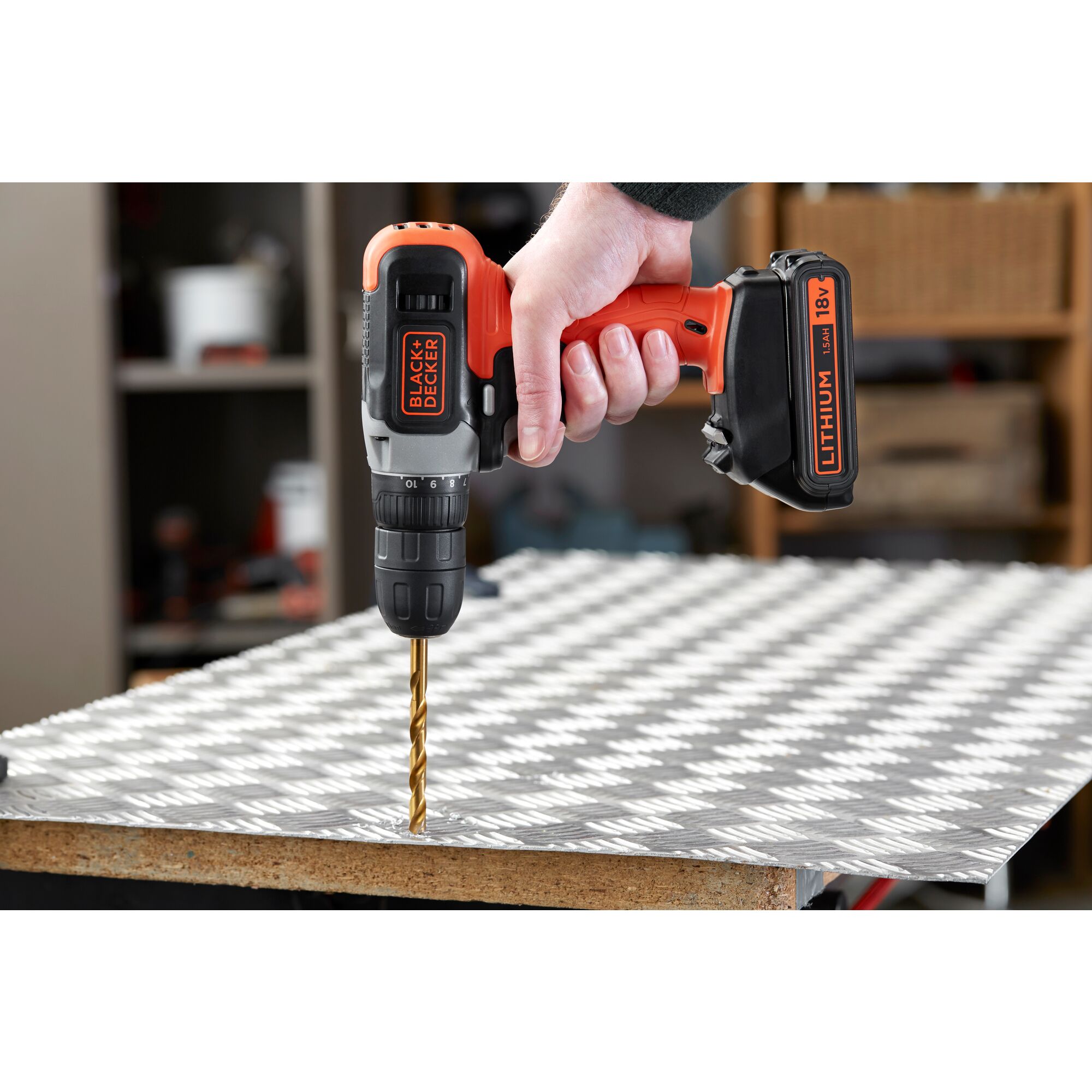 18V Cordless Drill Driver With 1.5Ah Battery 400mA Charger