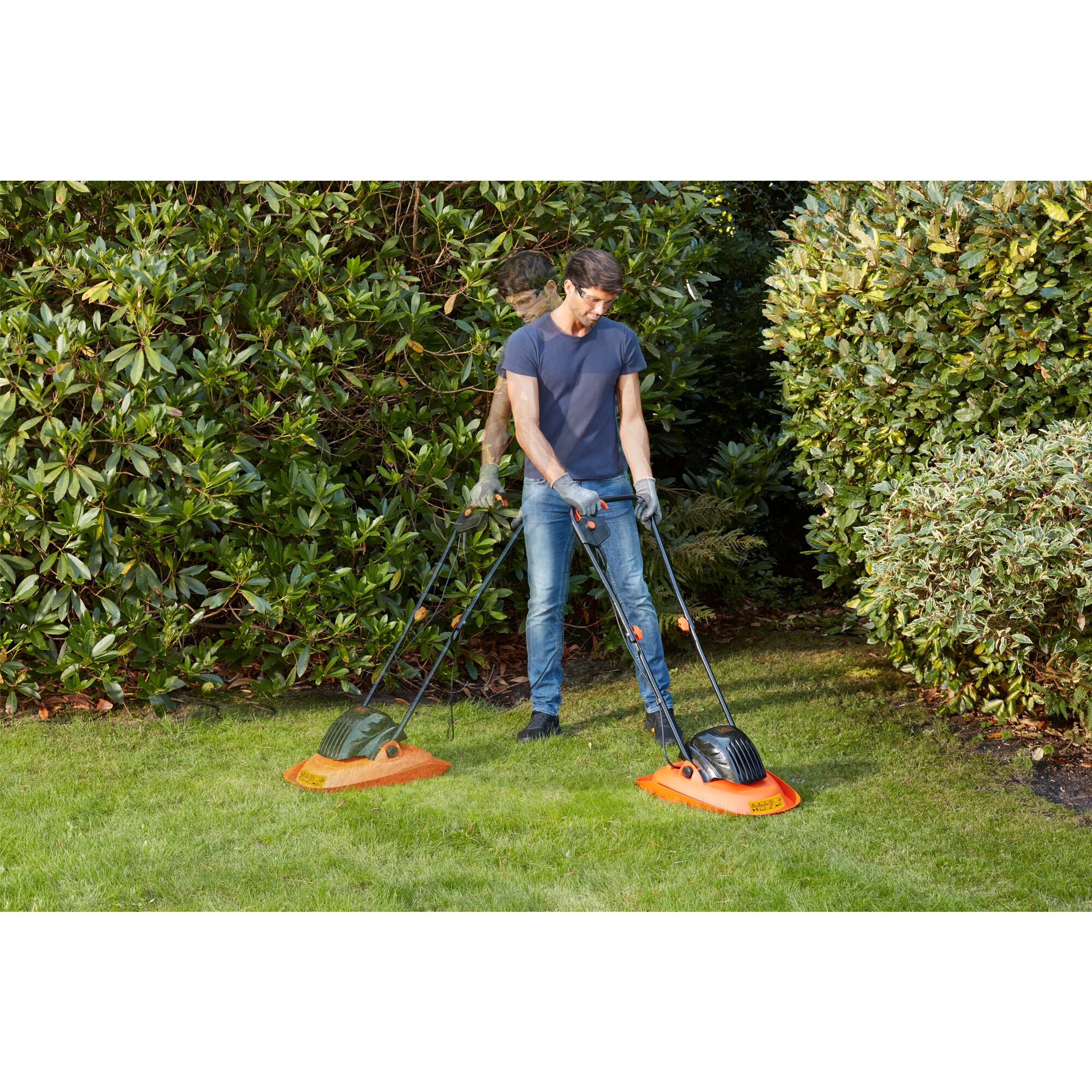 Black and decker hover best sale mower review