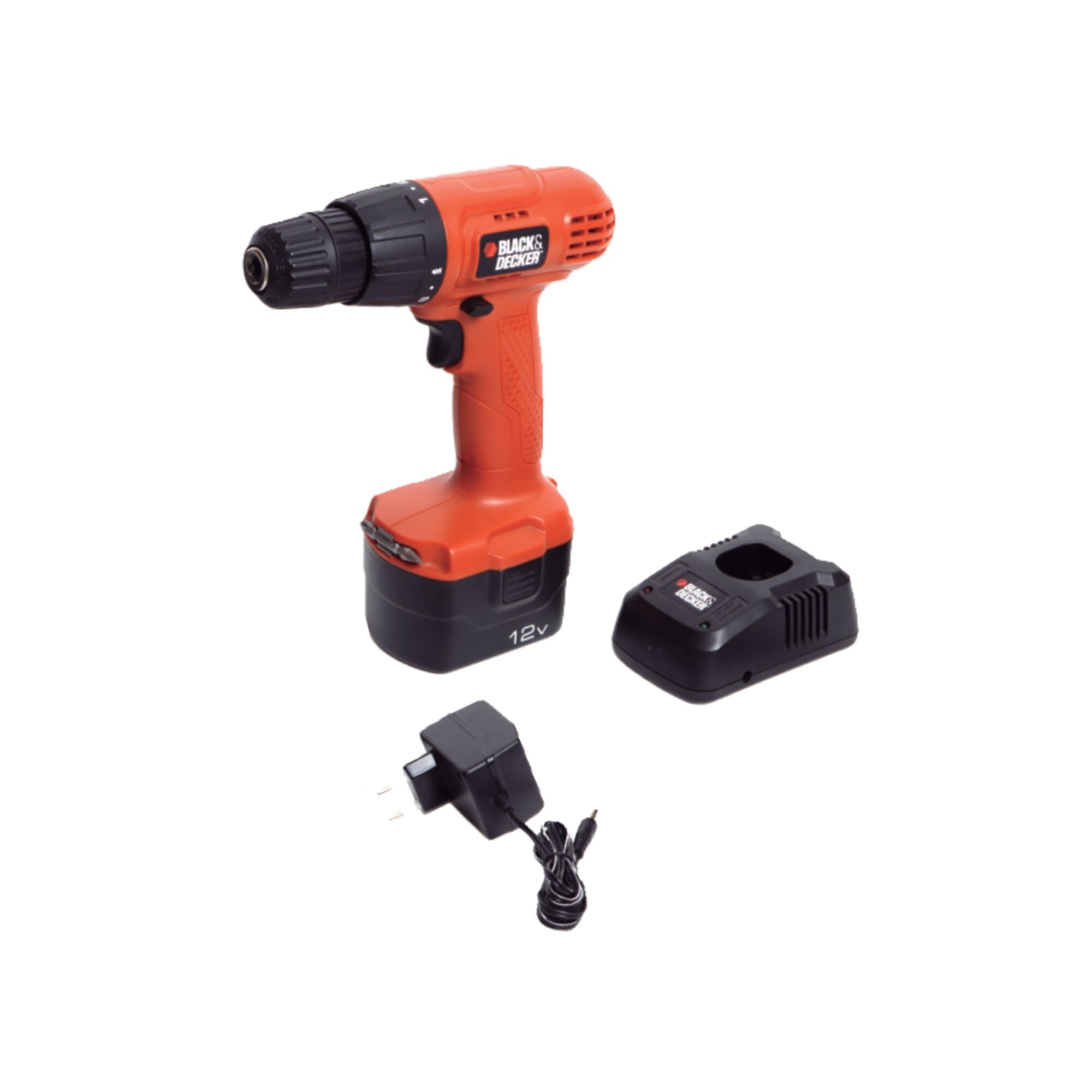 12V Cordless Drill Driver With 50 Accessories Kitbox BLACK DECKER